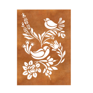 Metal decorative screen panel for home garden