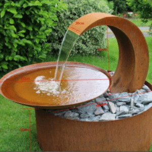 Corten steel water curtain
