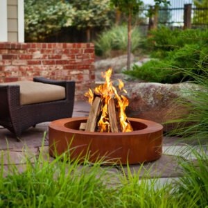 Outdoor Metal Fire Pit corten steel fire bowl manufacturer