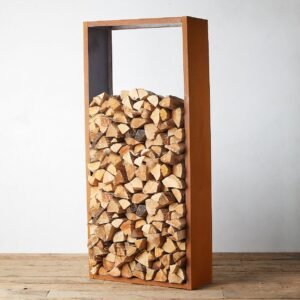 Corten steel wood storage customized