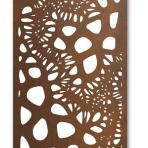Metal decorative screen panel for home garden