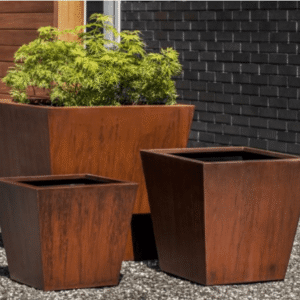 Rustic Corten Steel Planter