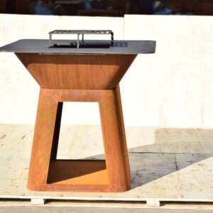 Corten Steel Garden Barbecue Grill Fire Bowl