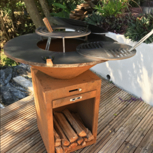 corten steel BBQ grill