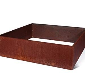 Rustic corten steel garden bed factory