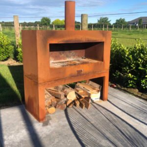 Corten Steel Outdoor Fireplaces