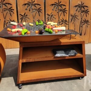 Custom corten steel BBQ manufacturer