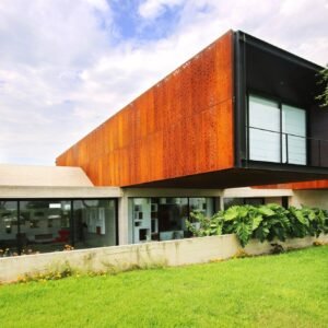 Corten steel siding for building outdoor decorative panel